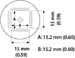 A1126B NOZZLE, QFP, 15.2 x 15.2mm, FR-811/810B/803B/802/801