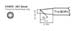 T15-BCF3 Soldering Tip, BEVEL, 3mm/45° x 10mm, TINNED FACE ONLY, FM-2027