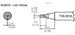 T15-D12 Soldering Tip, CHISEL, 1.2 x 10mm, FM-2027