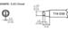 T15-D32 Soldering Tip, CHISEL, 3.2 x 5mm, FM-2027