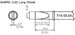 T15-DL52 Soldering Tip, CHISEL, 5.2 x 12mm, FM-2027