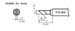T15-KU Soldering Tip, KNIFE, 3mm/45° x 11mm, FM-2027