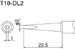 T18-DL2 Chiseled Soldering Tip, 2LD, FX-8801/907/900M/913