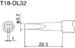 T18-DL32 Chiseled Soldering Tip, 3.2LD, FX-8801/907/900M/913