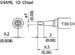 T30-D1 TIP, CHISEL, 1 x 6.5mm, MICRO, FM-2032